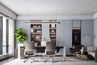 湖南轻奢风格-书房