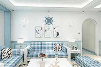 湖南地中海风格-客厅