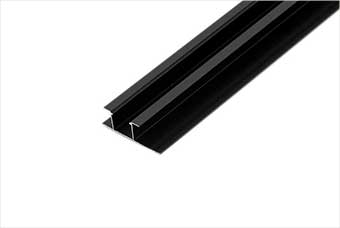 湖南航空纤维墙咔铝合金带灯中条（哑黑氧化）