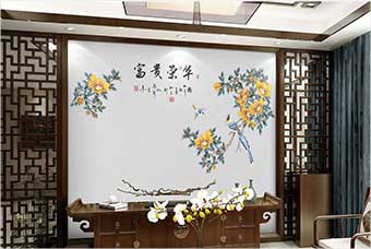 湖南森佰汇航空纤维墙咔（富贵荣华）