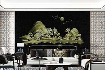 湖南森佰汇航空纤维墙咔（湖光山色）